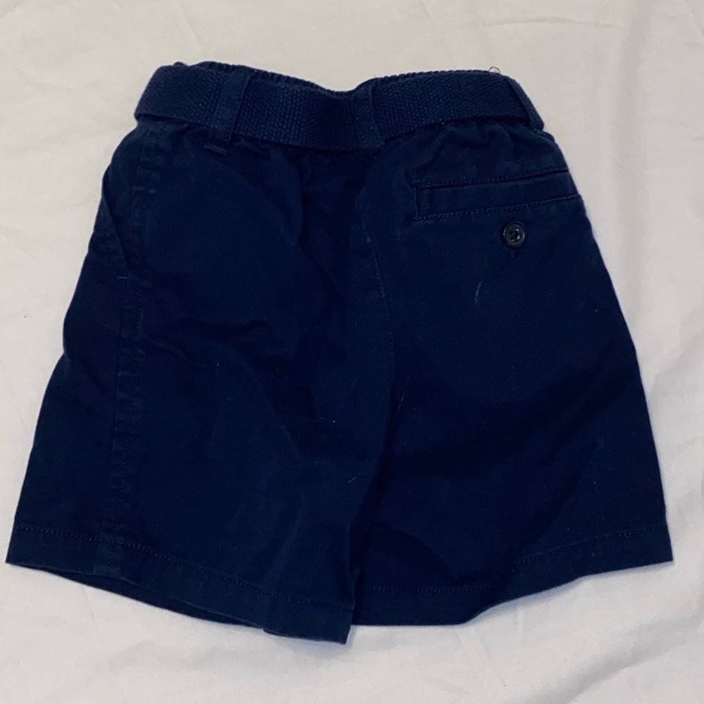 Ralph Lauren Navy Boys Shorts with Belt